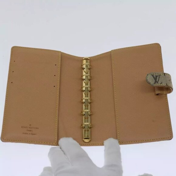 LOUIS VUITTON Monogram Mini Agenda PM Day Planner Cover Blue - Picture 10 of 13